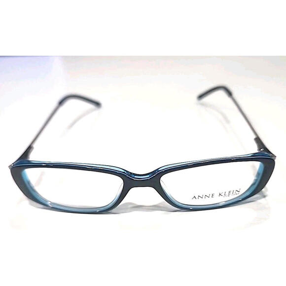 Anne Klein AK8048 142 Girls Petite Blue Rectangle Eyeglasses 47-15 135 New - Picture 2 of 6